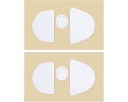 2 Sets Muisschaatsen Muisglijders Muis Voeten Skates Compatibel met Logitech G303 Lijkwade Editie Gaming Muis Voeten Vervanging Wit