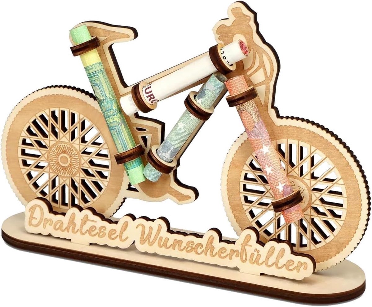 verjaardag geldgeschenken, houten fiets decoratie cadeau-ideeën fiets geldgeschenken verjaardag creatieve houten ornamenten spaarpot fiets voor vrouwen en mannen een perfecte jeugd vriend of