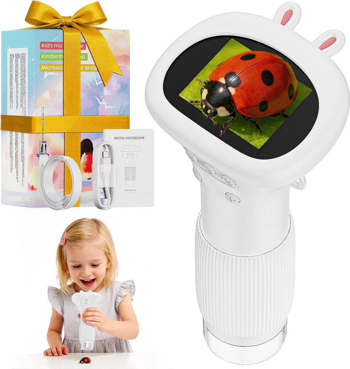 Microscoop voor kinderen (wit)