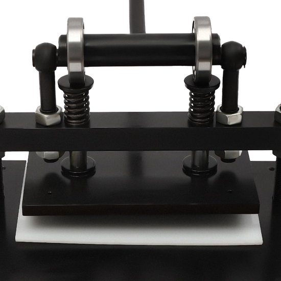 Lederen stans snijmachine leder preegmachine pers snijden stalen plaatpers voor stoffen leer kunststof rubberen platen ledersnijmachine 12 mm stalen plaat pers reliëf 360 x 270 m — afbeelding 3