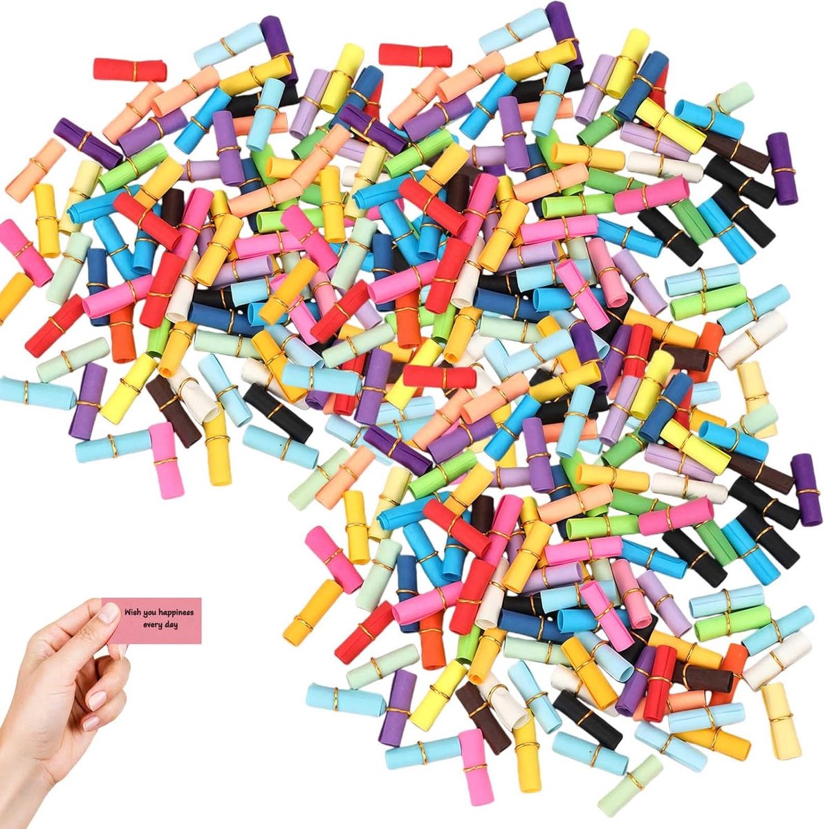 200 Stuks Losse Tombola Briefjes – Kleurrijke Lege Tombolaloten Met Metalen Ring – Gemengde Kleuren Voor Zelfbeschrijving – Voor Verjaardagen, Jubilea, Feestjes, Acties En Creatieve DIY Proj
