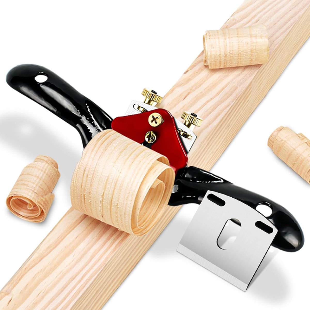 Houtbewerking Planing Tool, Blade Gesproken Scheren Handmatige Basisplaat Rand Schaafmachine Vliegtuig Ontbramen Hand Gereedschap Voor Hardhouten Timmerman Houtsnijder (10 inch)