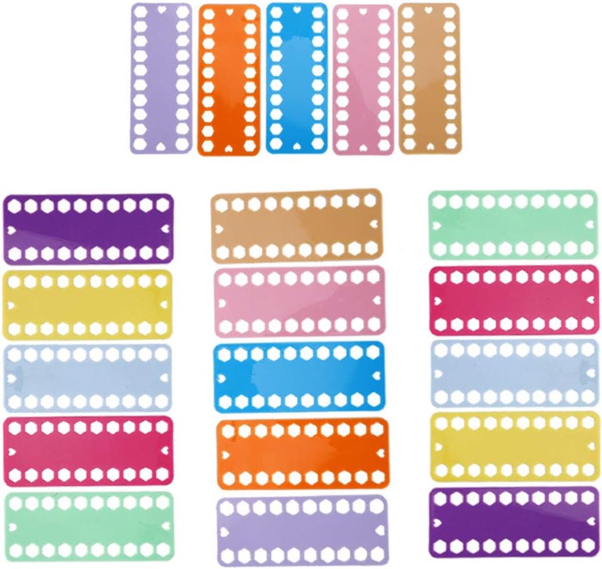 organizer, Cross Stitch Threads Organizer 20 gaten kleur kunststof plaat borduuraccessoires (20 stuks)