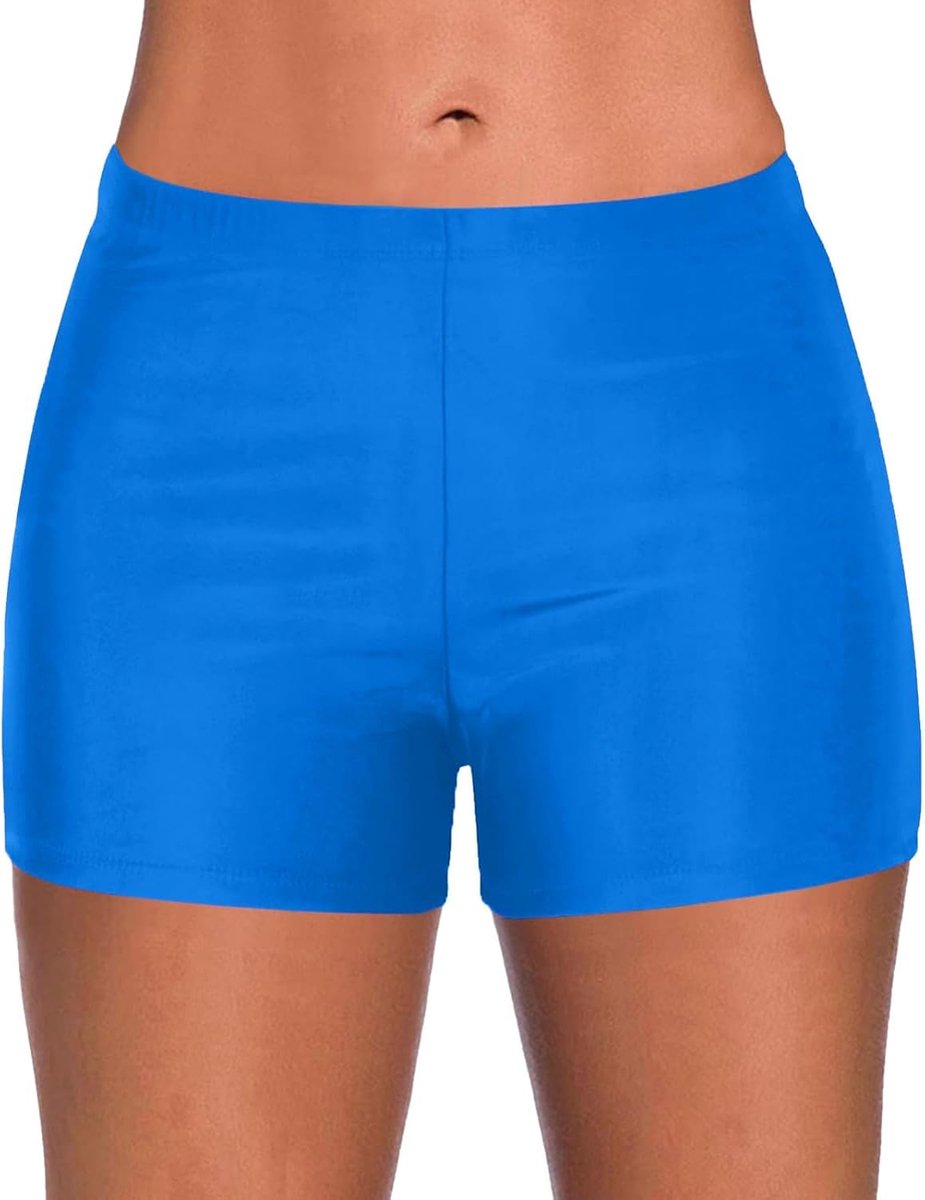 Badeshorts Damen Bauchweg Badehose Damen Hgih Waist Bikini Hose Schwarz Retro Schwimmshorts Basic Bikinihose mit hoher Taille Strandshorts Tankini-Shorts Sexy Badeanzug Strandmode Boardshorts
