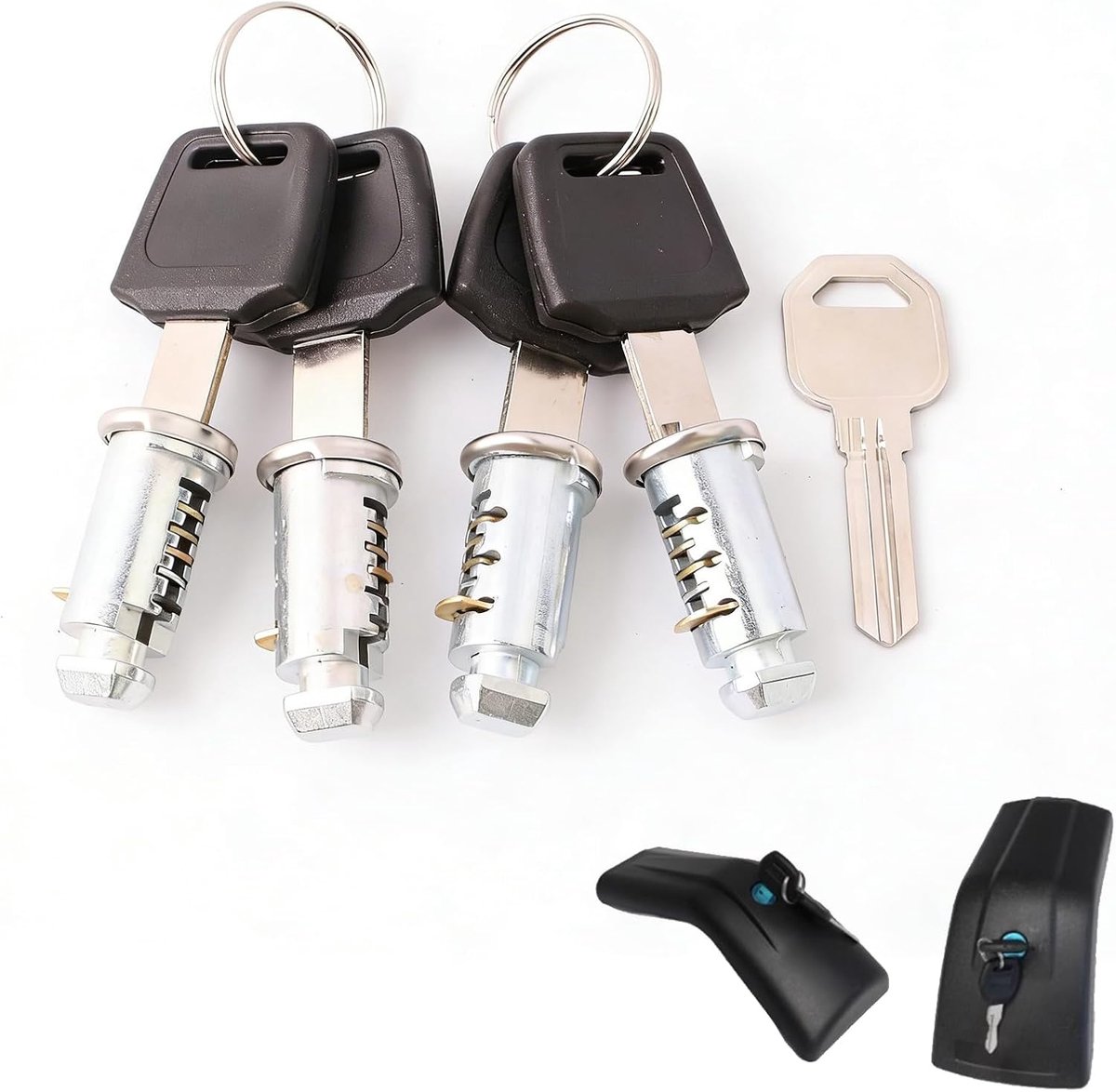 4 PCS Sluitcilinder, Vervangingscilinder, Slotkern, voor Kast- en Framesloten