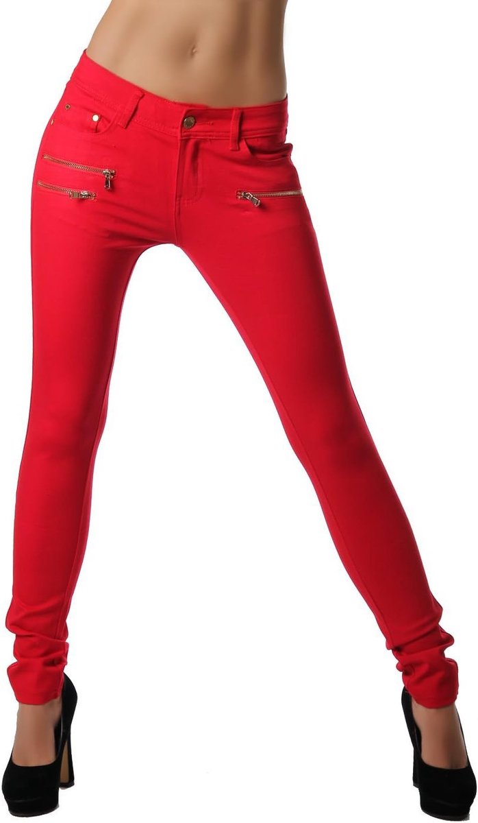 Age Damesbroek Jegging Legging Zipper stijlvol H086