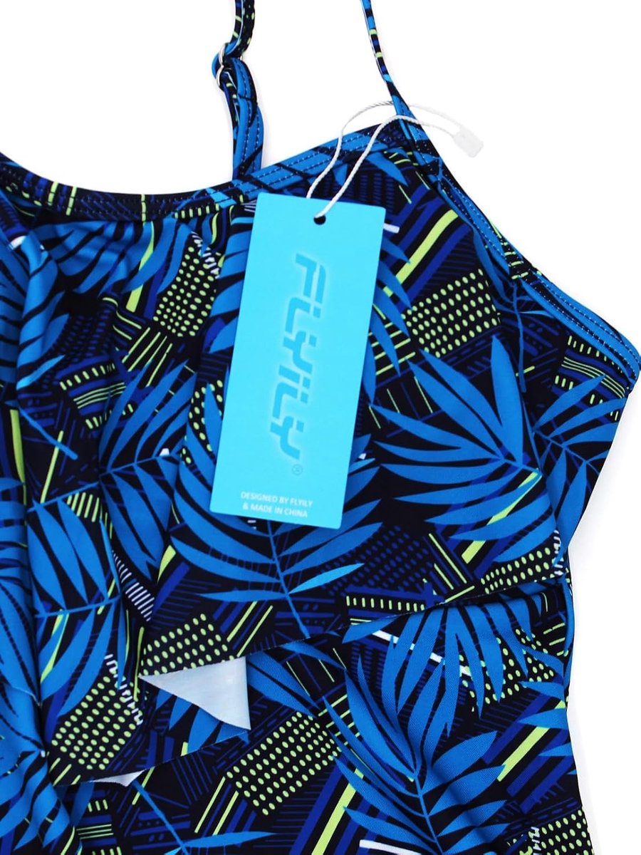 2 Stuk Tankini Badpakken Volant Gedrukt Top Met Boyshorts Plus Size Badmode Badpak