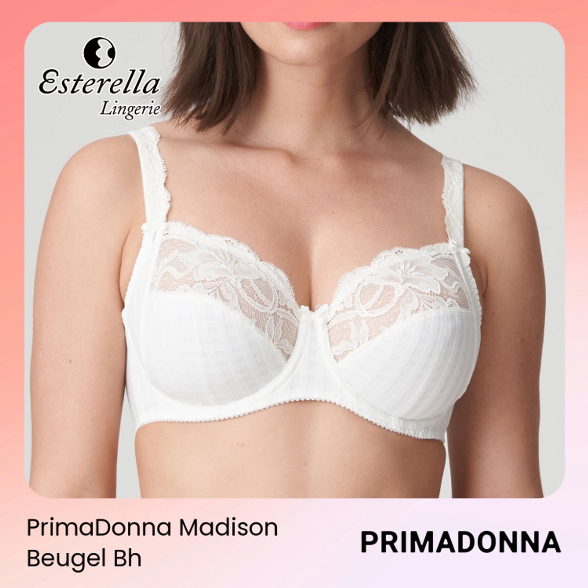 PrimaDonna Madison Beugel Bh Wit 100D