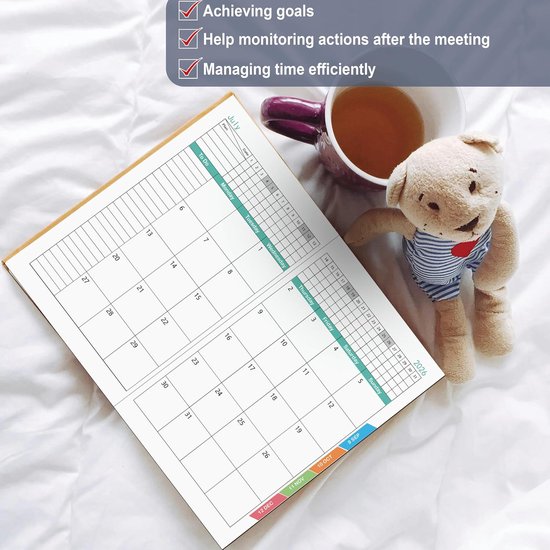 Dagplanner 2027, één dag per pagina, A5 dagplanner (januari – december 2027), schoolagenda 12 maanden met pen, gekleurde maandkaarten, penring — afbeelding 5