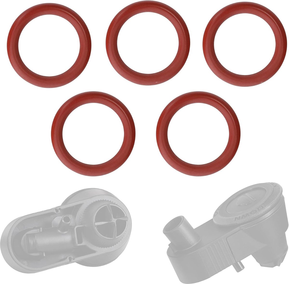 5 x afdichting O-ring vervanging voor opschuimer/cappuccinaore V3 421944066141 compatibel met Saeco Philips Gaggia volautomatische koffiemachines HD RI modellen