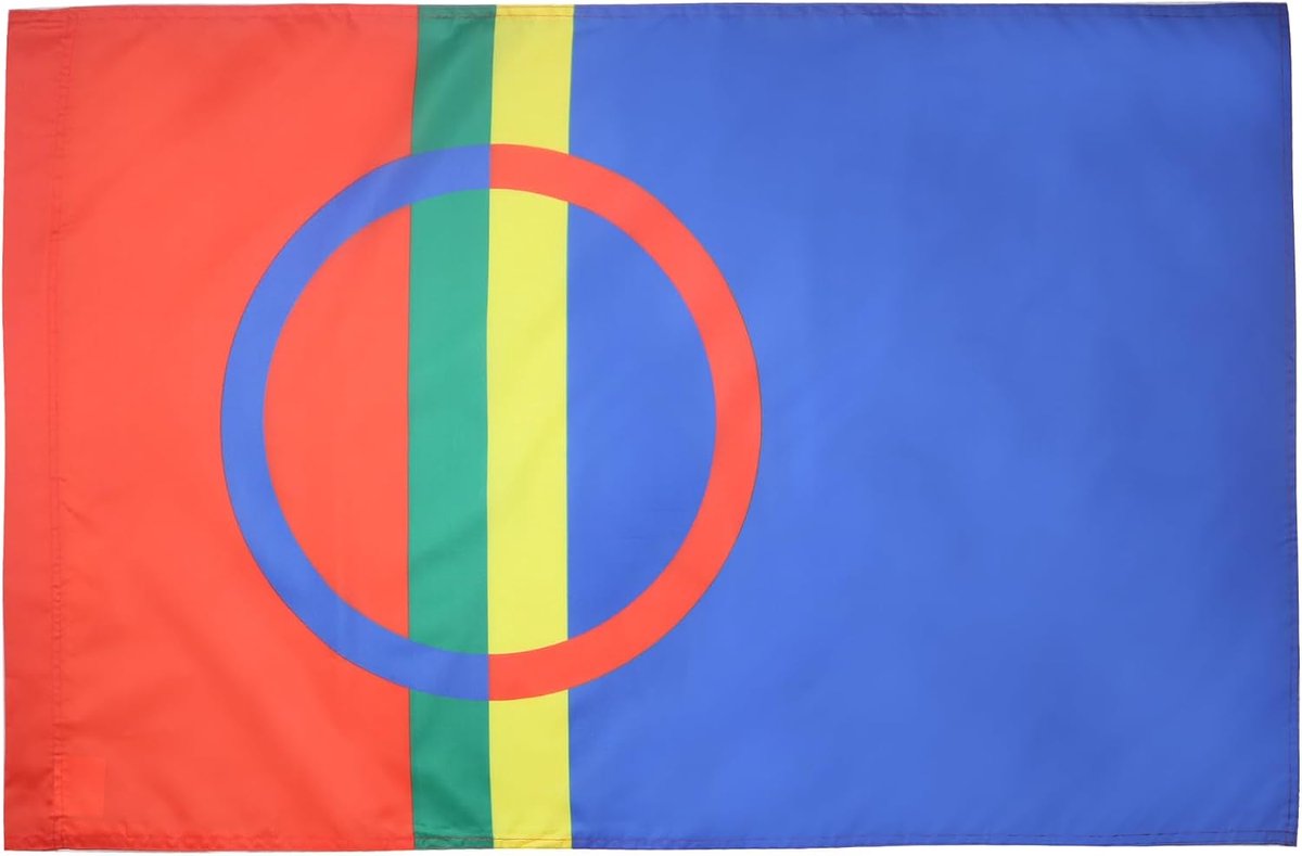 FLAG Vlag Samen 150x90 cm Vlag Samisch Polyester 100D Mouw