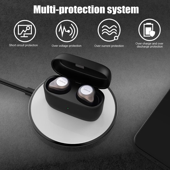 Oplaadcase compatibel met Jabra Elite 85t — afbeelding 3