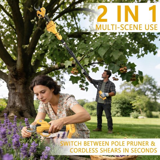 2-in-1 snoeischaar telescoop voor DeWalt 20V accu's (zonder accu) — afbeelding 2