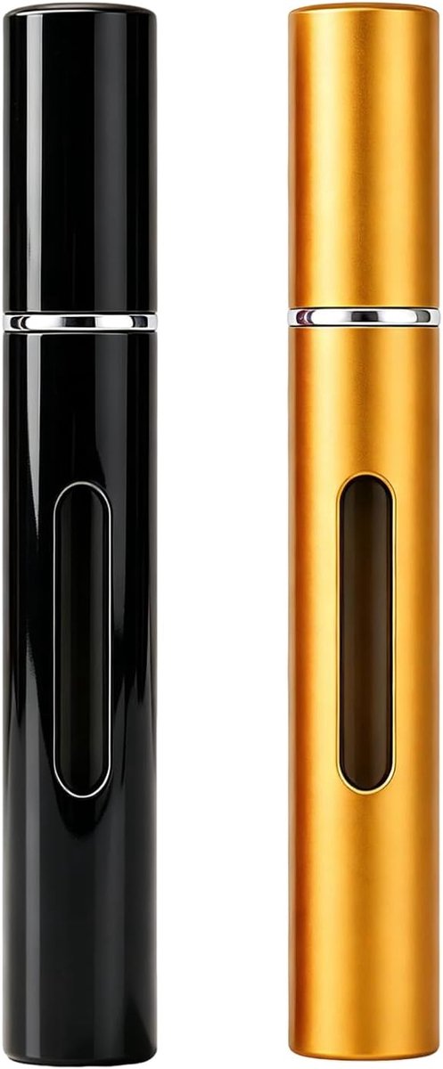 & Goud Reisflesje Navulbaar 10ml, 2 stuks Draagbaar Parfumflesje Dames Heren