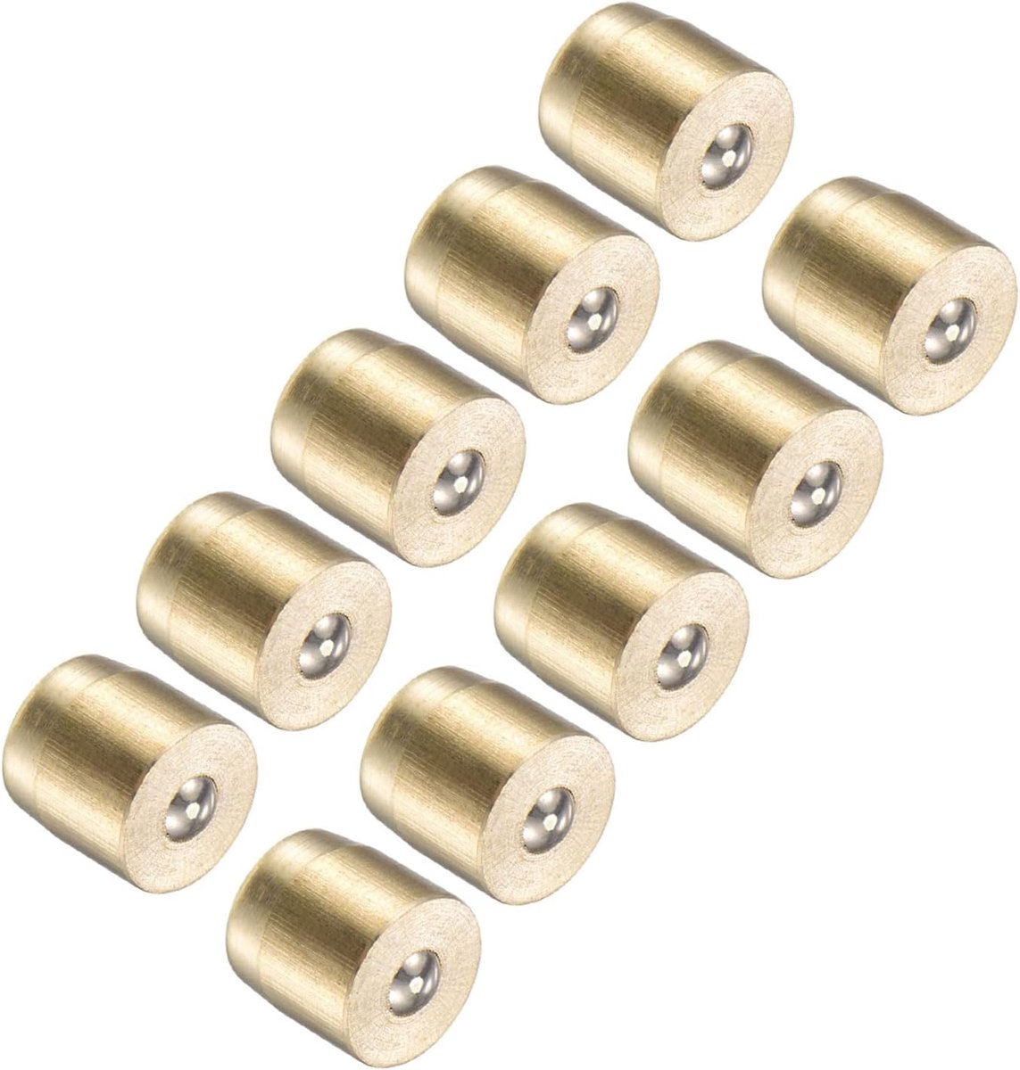 Drukknop Vet Olie Cup, | 6x6mm Buitendraad | Messing Ball Oiler Nipple - (Toepassingen: voor smeersysteem), 10-Stuks