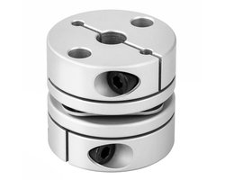 8mm tot 12mm Motor Askoppeling, D34 L32 Flexibele wieldiafragma Aansluiting, Flexibele Membraankoppeling, Motoras Connector voor Schroef Stap Servo Motor Encoder