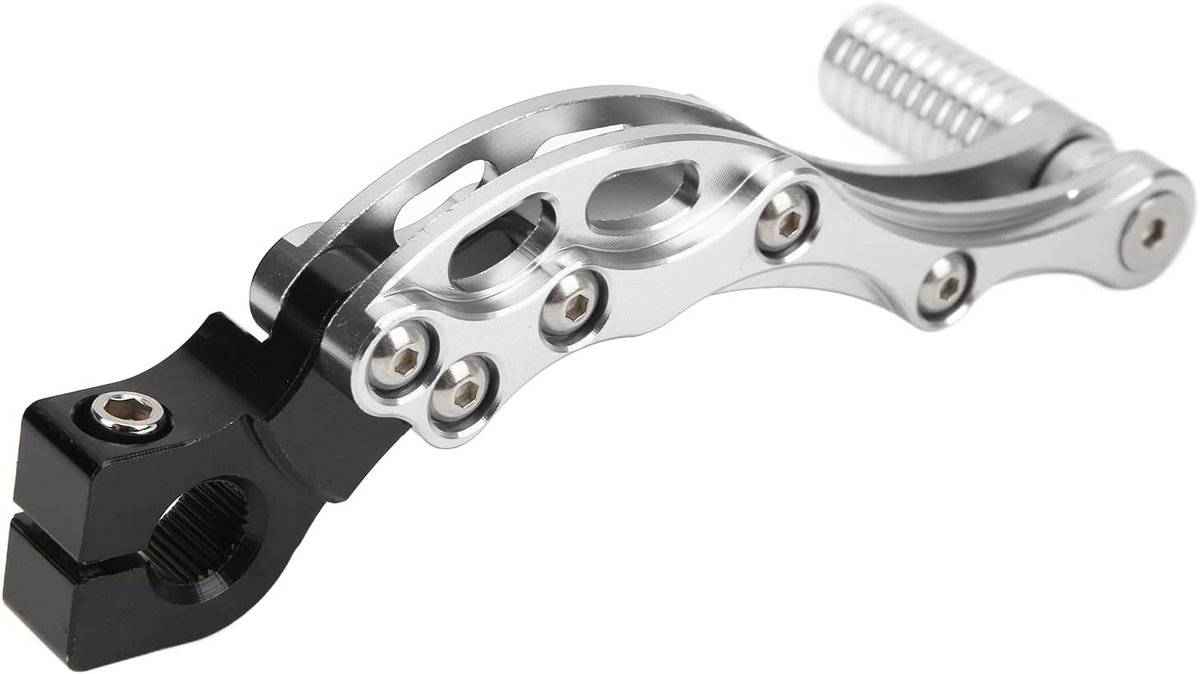 Kickstarthendel, Kickstarter Starthendel Hoge Sterkte Aluminiumlegering Universeel Accessoire voor Motorfiets-scooter (Zilver)