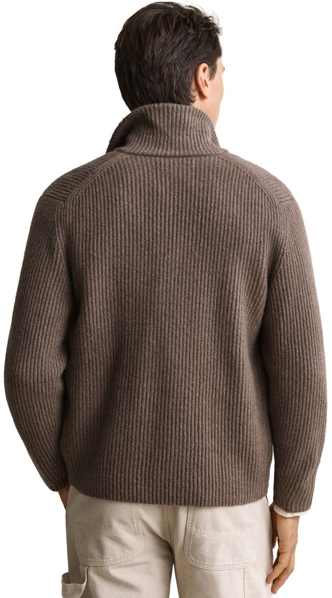 Gant vest bruin