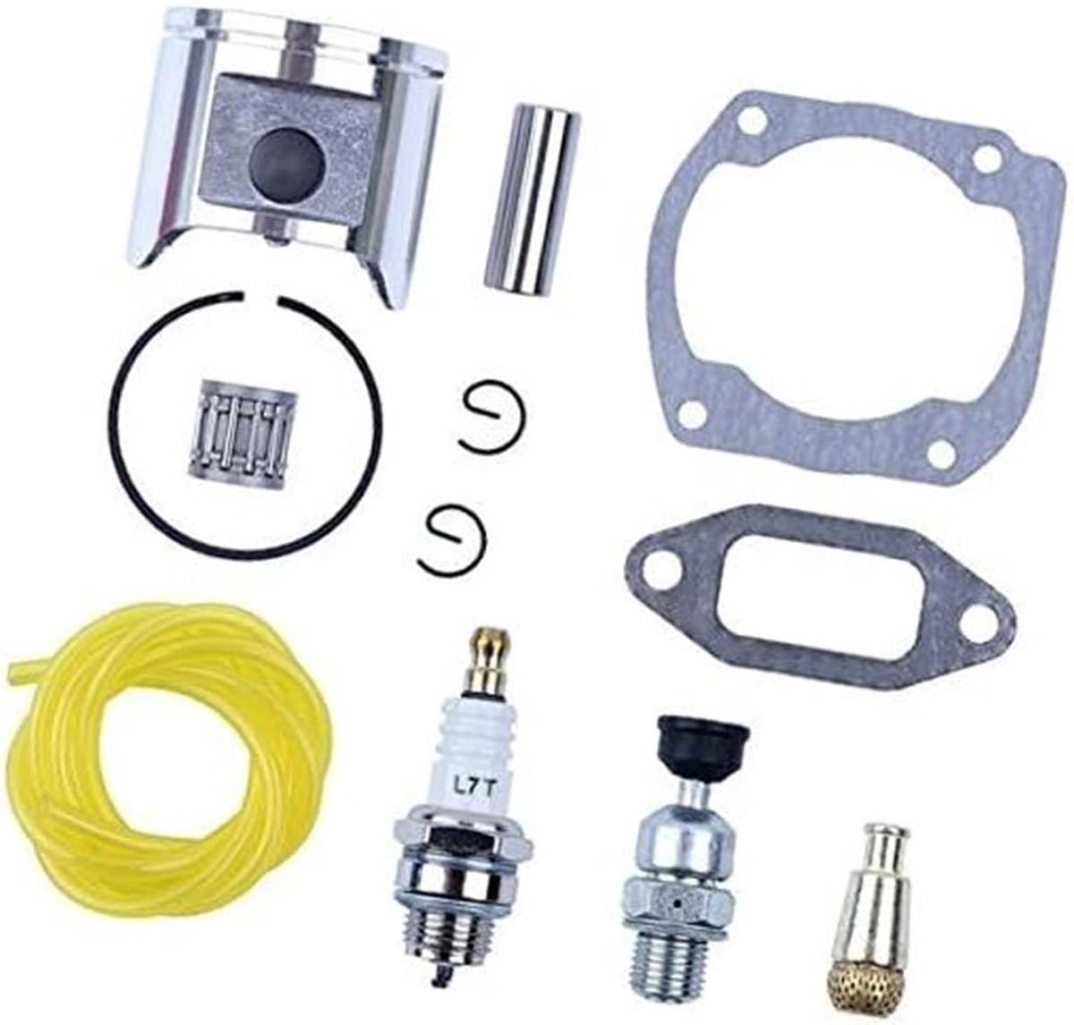 48mm Zuigerveren Naaldventiel Filter Pakking Kit, for Husqvarna, 365 Kettingzaag W Bougie Brandstofleiding Vervangende Onderdelen bougie voor tuinmachines