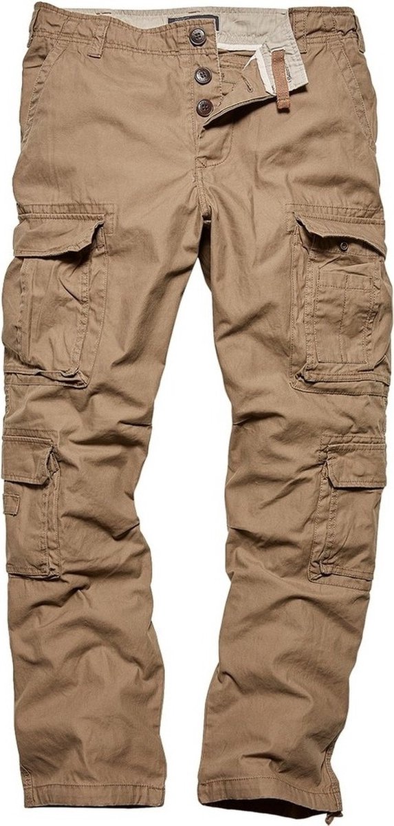 Vintage Industries Cargo-broek Pack Pants Dark Khaki