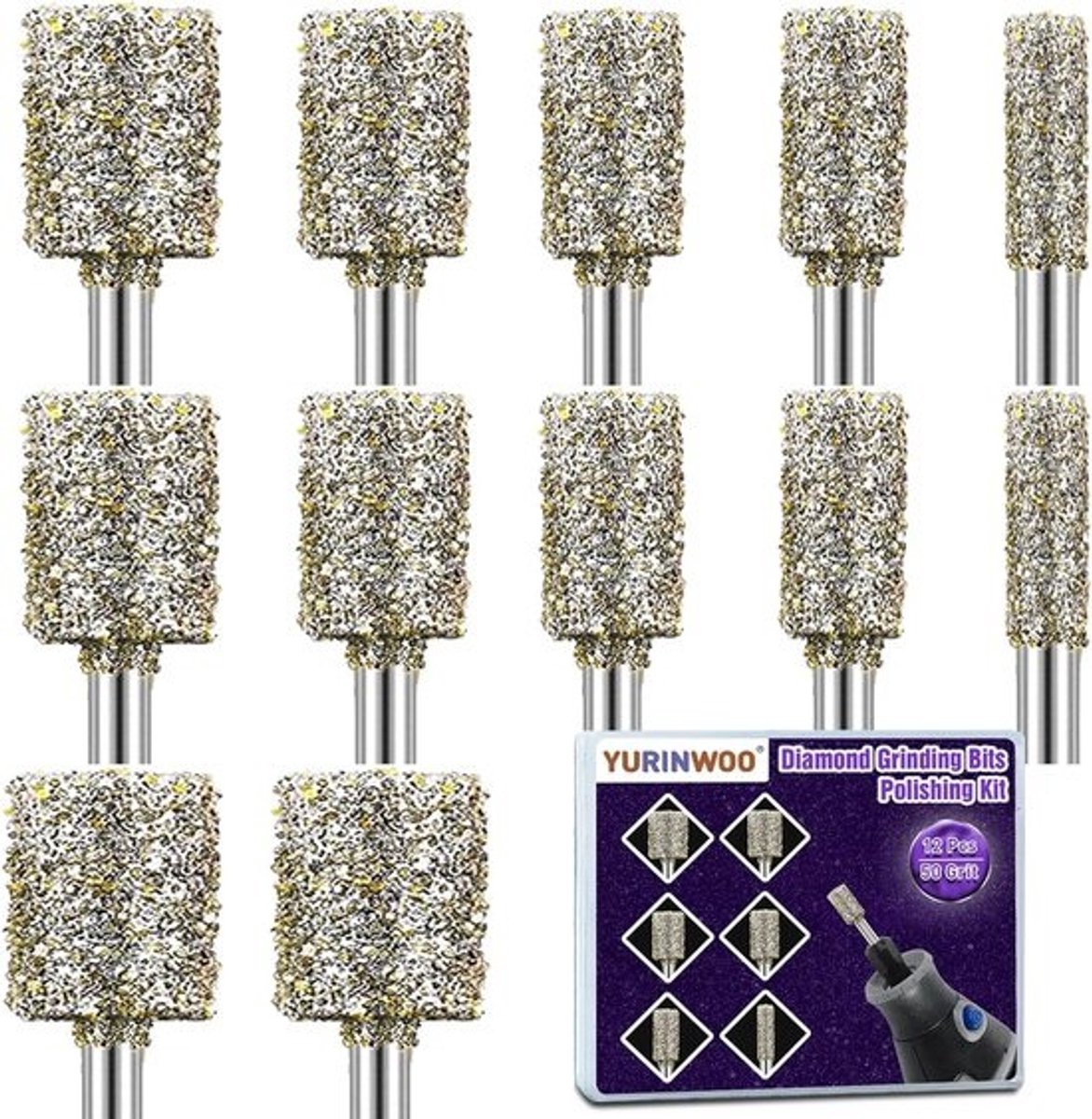 Diamantfreesset - 20 Stuks voor Mini Cirkelzaag en Dremel
