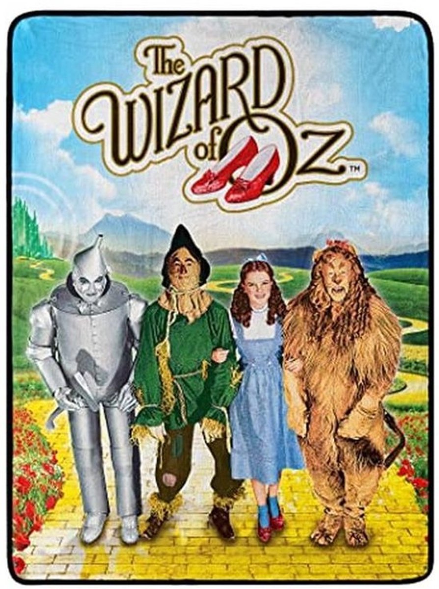 Micro Raschel Throw Blanket 46" x 60" - The Wizard of Oz