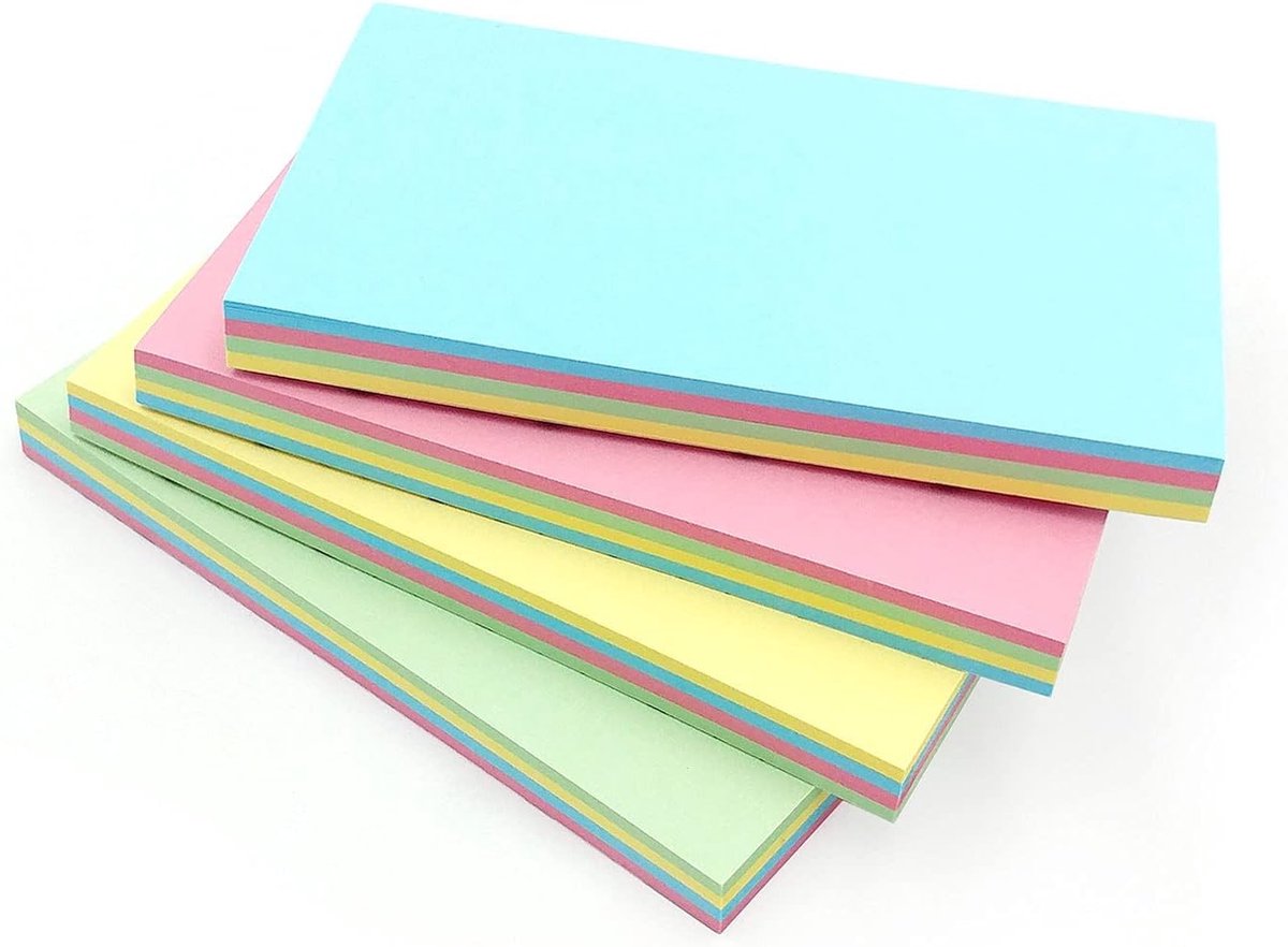 Goederen Multi Pastel Gekleurde Verwijderbare Sticky Post Het Nota's 3 "x5" (76x127mm) (1)