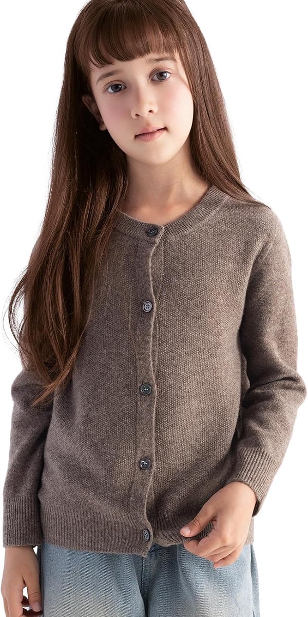 Jongens 100% Merino Wollen Vest 2025 Herfst Winter First-Line Klaar om te dragen Ronde Hals Lange Mouw Naadloos Gebreid Vest