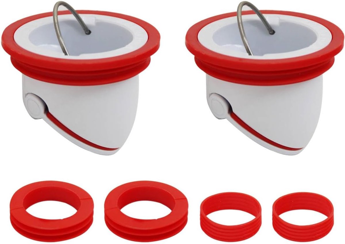 Vloerafvoerkern voor badkamer douchecabine bodemafvoer geurstopper knaagdieren insectenbestendige klep magnetische afvloer anti verstopfung vloerafvoer zeef kunststof vloerafvoerput (2pcs 40-48mm)