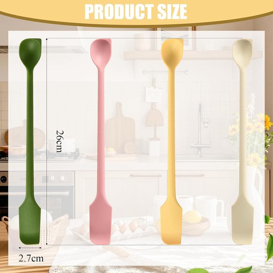 Spatels, 26 cm dubbele kop schraper — afbeelding 3