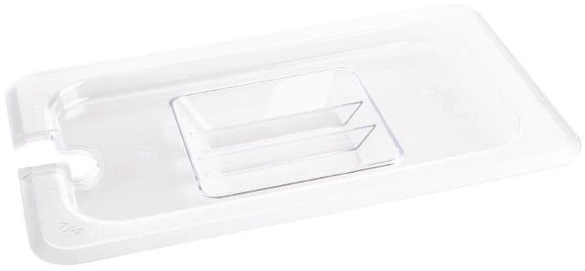 U253 Polycarbonaat 1/4 Gastronorm Gekerfd Deksel