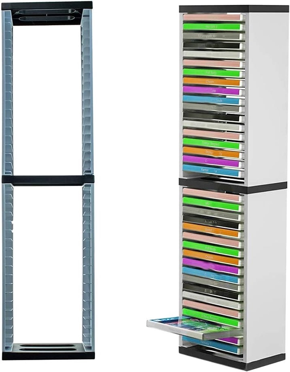 Veelzijdige gamehouder voor maximaal 36 PS5, PS4 Slim/Pro, Xbox One Slim en Switch spellen