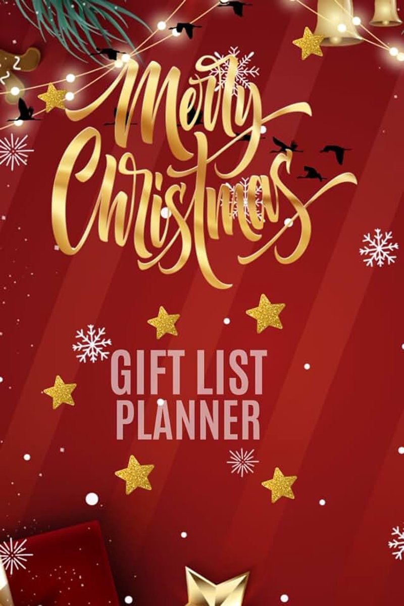 List Planner: Lined, Notebook, Blank, List making, Organiser: Vibrant Cover, Xmas Present Tracker For The Festive Season