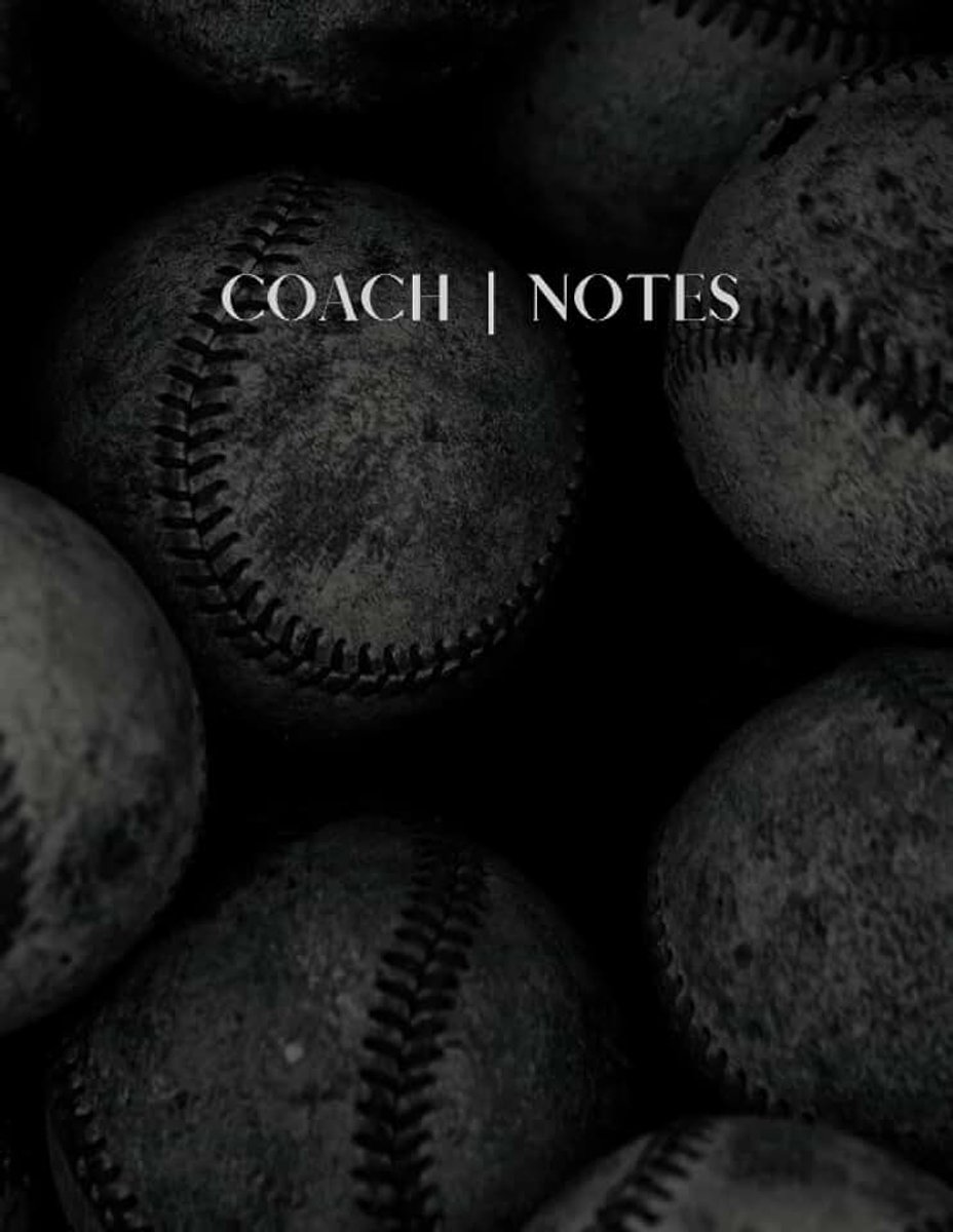 Designing Notebook for Baseball Coach: 125 Page Playbook with Baseball Field Diagrams and Note-Taking Sections