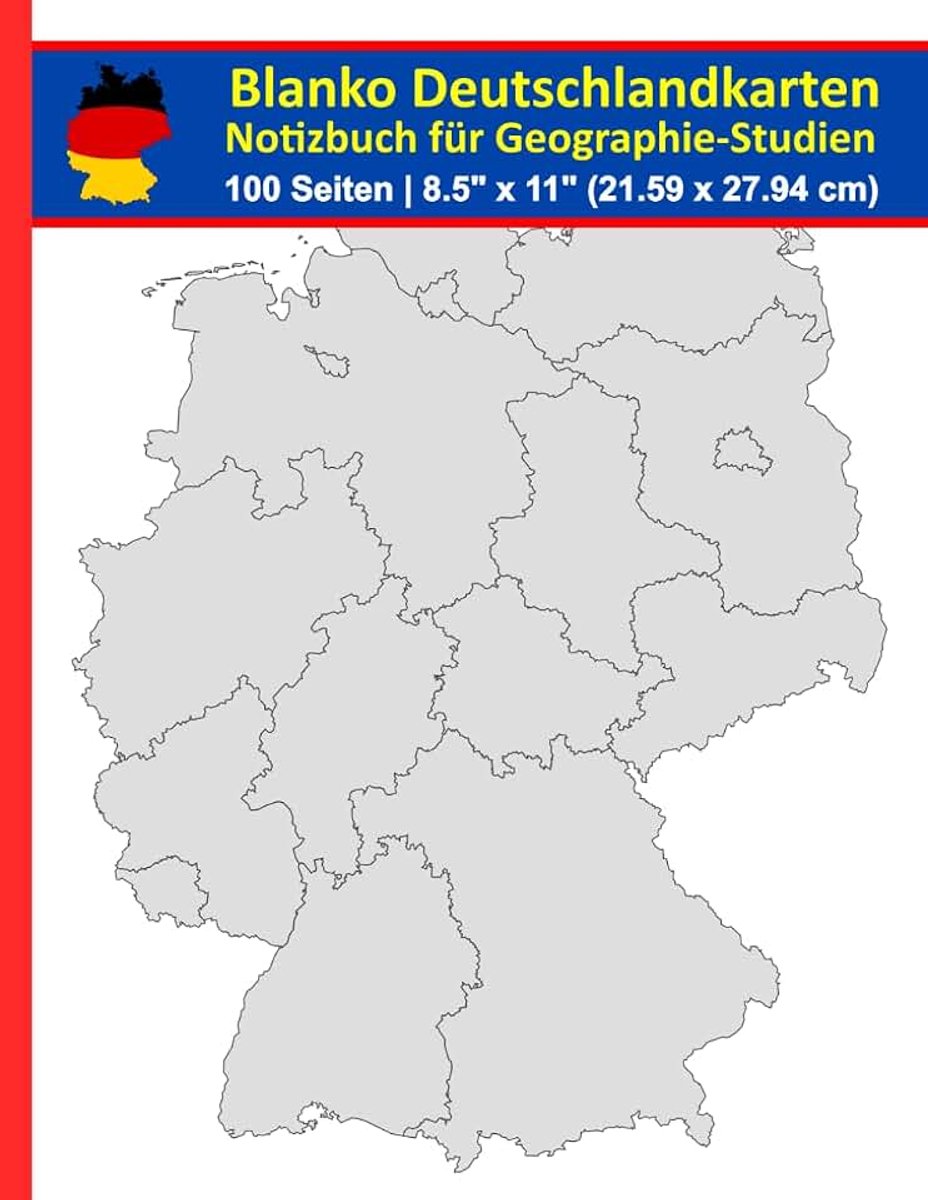 Notizbuch für Geographie-Studien | Ideal für Studierende, um Deutschland zu erkunden und Notizen zu machen.: 100 Seiten | ... für Geographieunterricht, Reiseplanung.