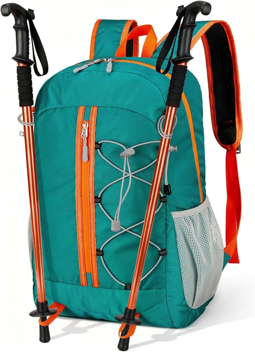 20L Rugzak Ultra Lichtgewicht Opvouwbare Rugzak Resistent Packable Dagrugzak voor Mannen Vrouwen Wandelen Reizen Camping Sport Outdoor, Eén maat