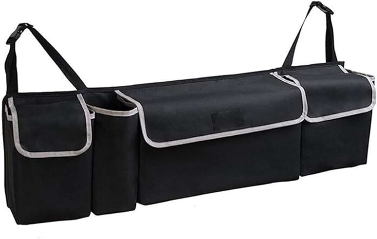 Trunk Organizer, Car Trunk opbergtas, achterbank opbergtas, verstelbare grotes capaciteit, multifunctionele Oxford doek, autostoel achter opbergtas by LIUXUEFE