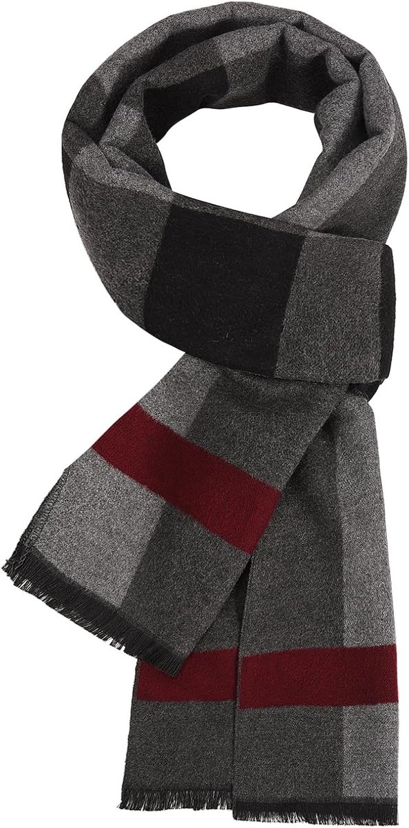 Sjaals winter sjaal klassieke tartan sjaal zachte warme omkeerbare lange geruite sjaal met kwastje voor winter herfst mode business
