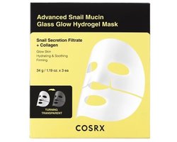 COSRX Advanced Snail Mucin Glass Glow Hydrogel Mask - 3 - 3 stuks