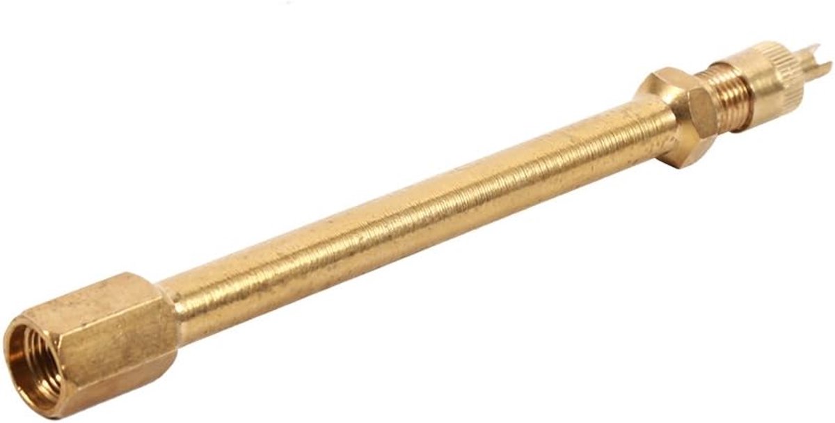 Verlenging voor bandventielen verlenging kleppen verlengadapter 140 mm messing (100 mm)-Rallonge Valve Pneu