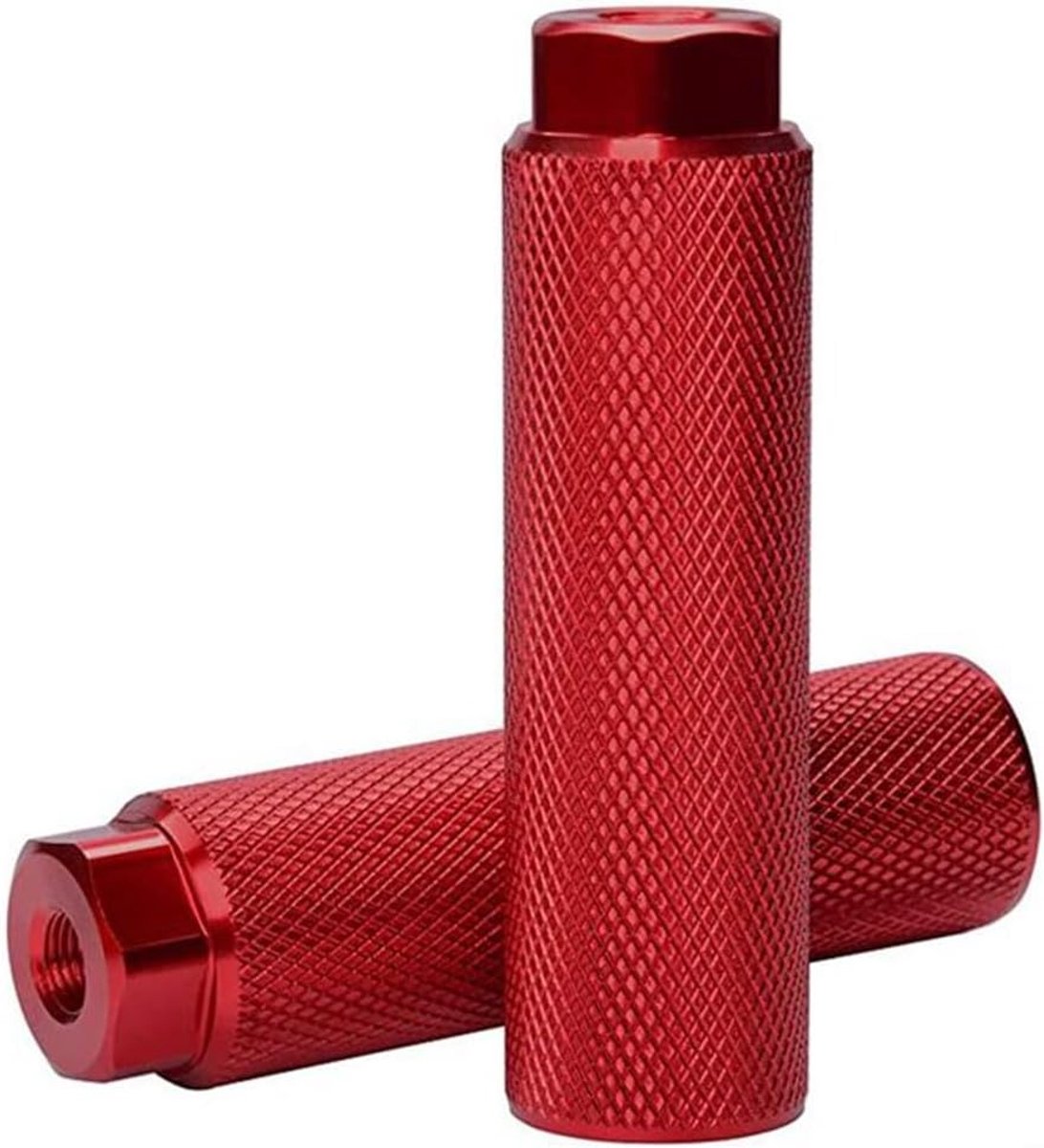 Pinnen Anti Skid Voet, 100x28MM 3/8 Inch Aluminium Paar Fietsenharingen, Geschikt voor Mountainbike Anti Slip Accessoires, rood