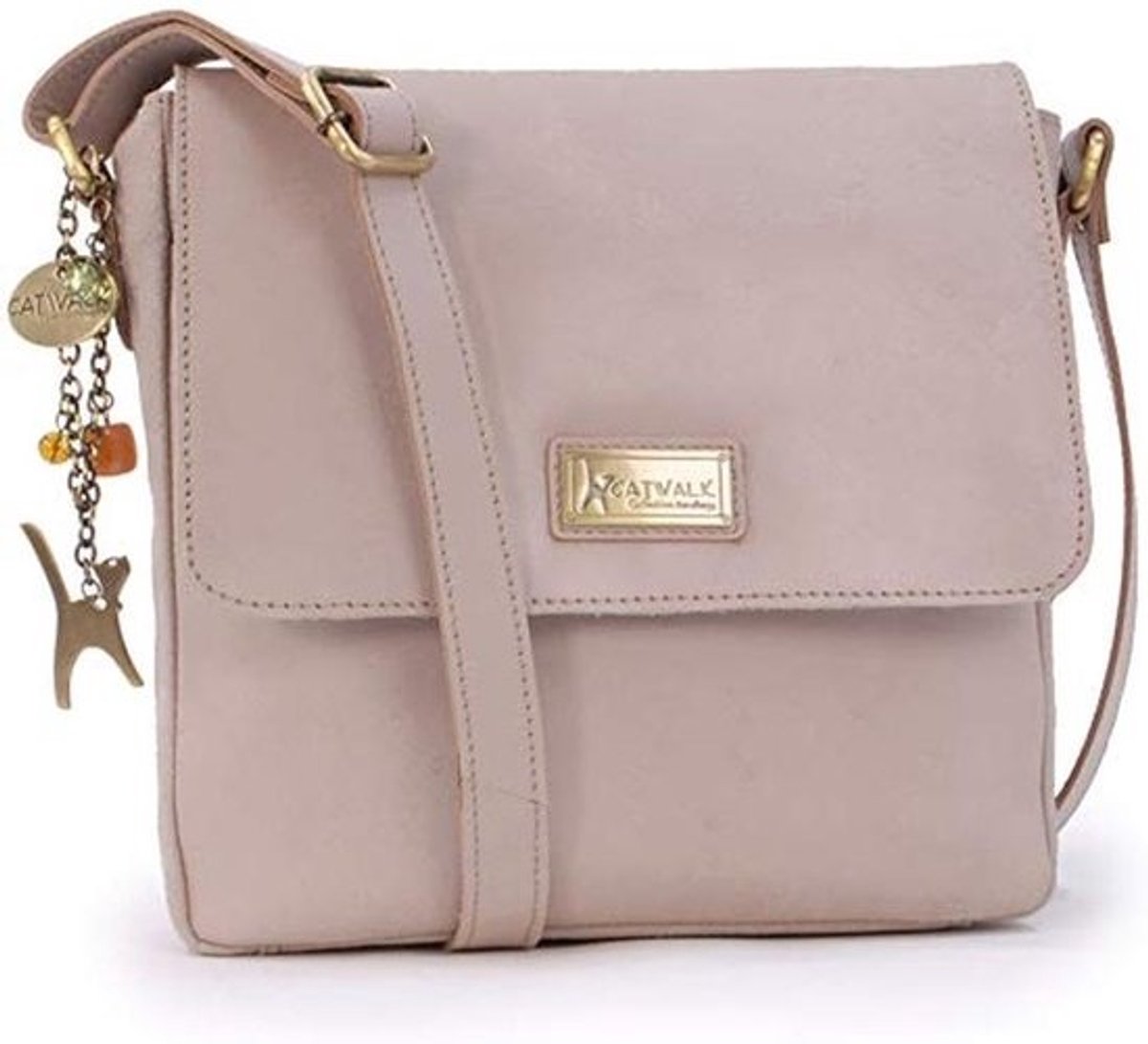 Dames Vintage Leren Schoudertas - Medium Afgedragen Messenger Bag - Handige Crossbody Tas voor Werk en Vrije Tijd - Tablet/iPad Tas