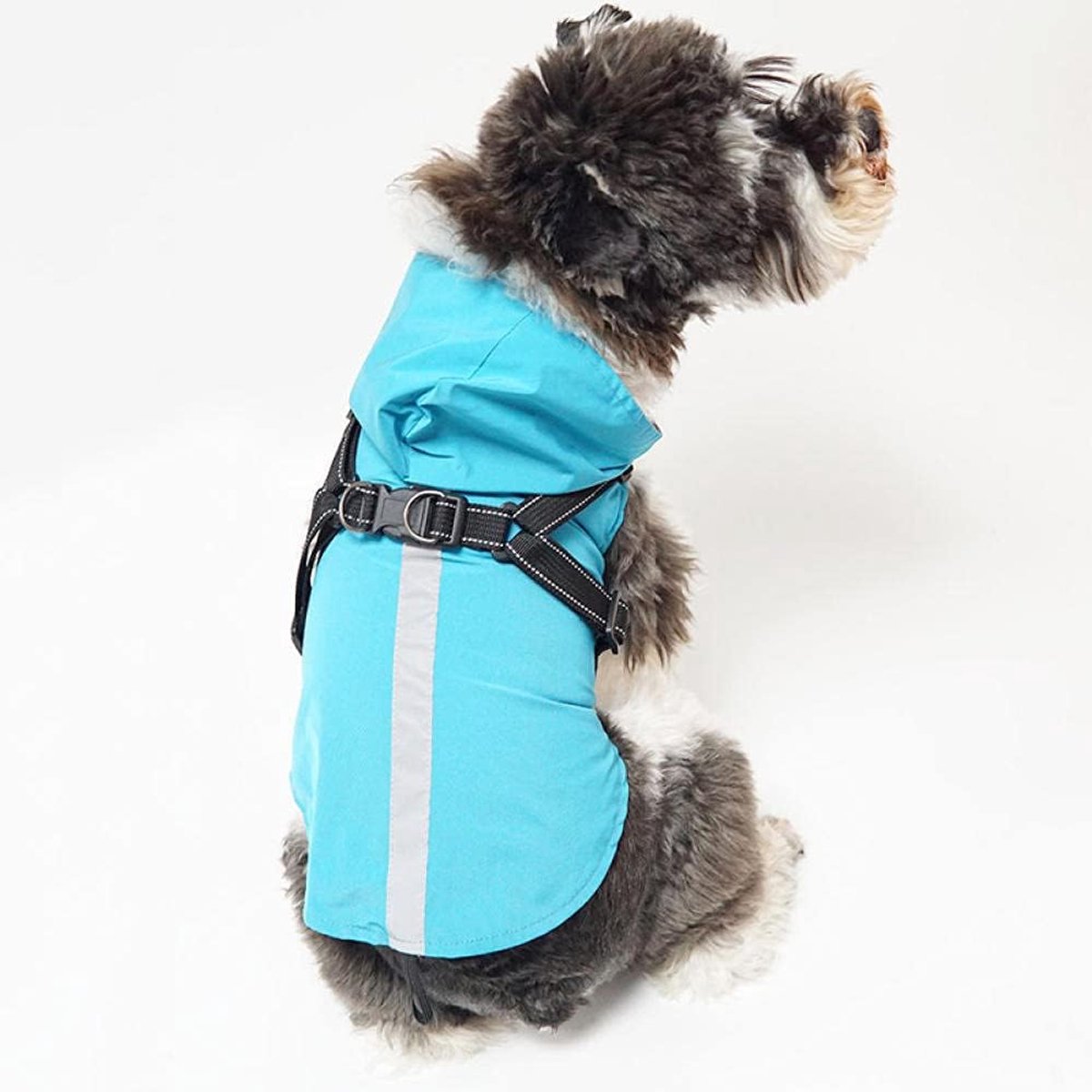 Hondenharnas met capuchon waterdicht puppyjas kleding voor kleine en middelgrote honden outdoor-huisdierbenodigdheden