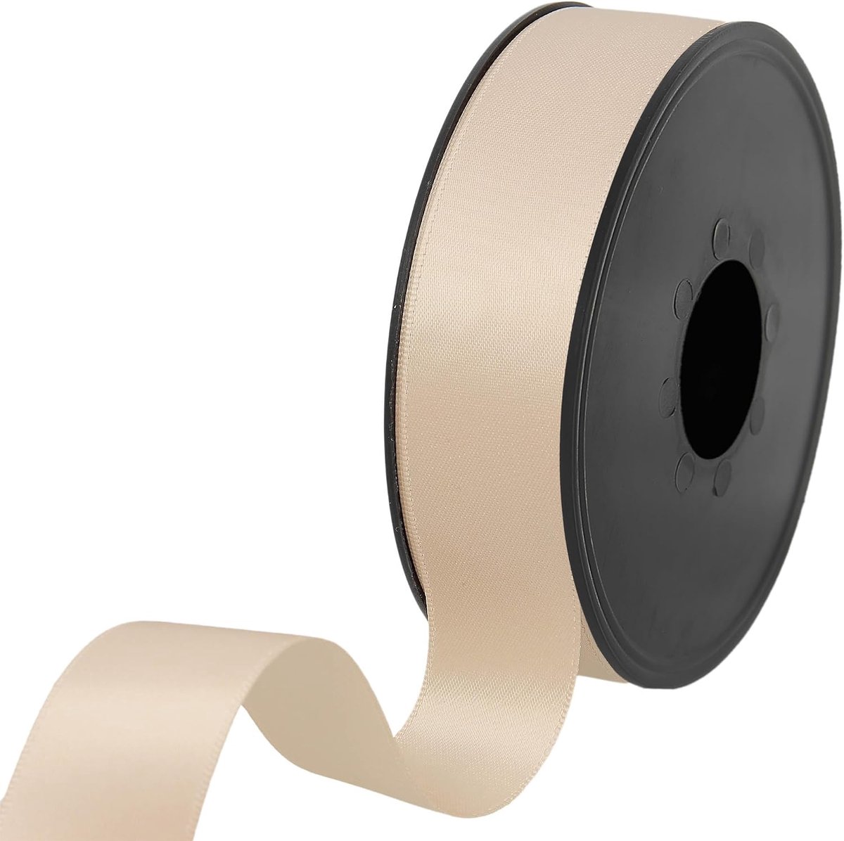 Lint - 100% polyester dubbelzijdig satijnen lint voor bruiloften, cadeauverpakking, bloemstukken, handwerk, taarten, strikken, versieringen, 25 mm x 25 m