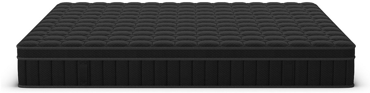 Vente-unique Matras 160 x 200 cm hybride pocketveren 7 zones, vormgeheugenschuim en zwarte tijk dikte 25 cm - van YSMÉE TOLCA