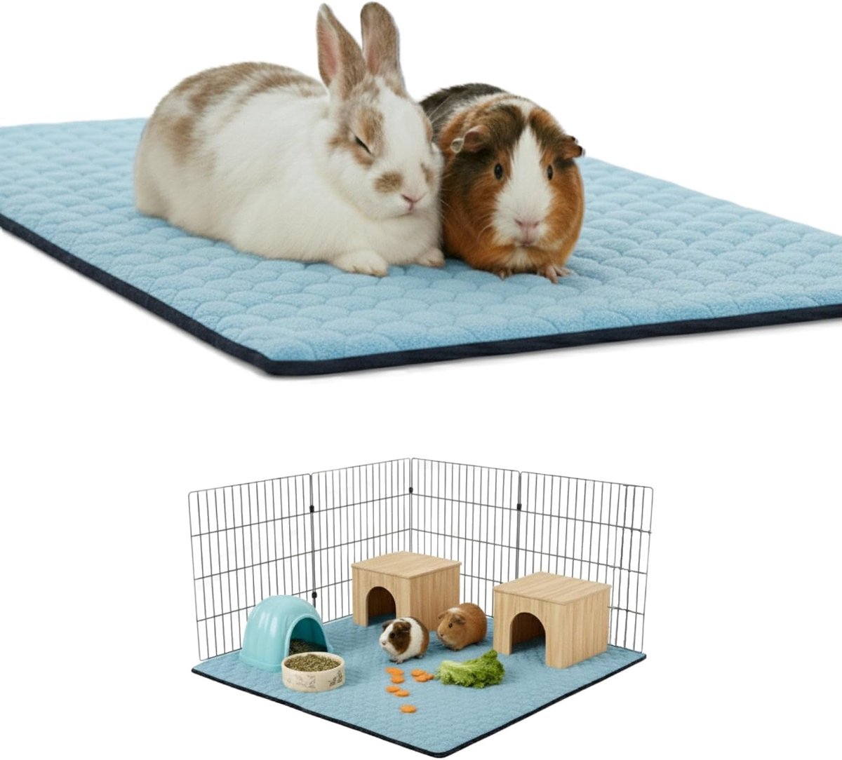 Kooibekleding voor cavia's en konijnen