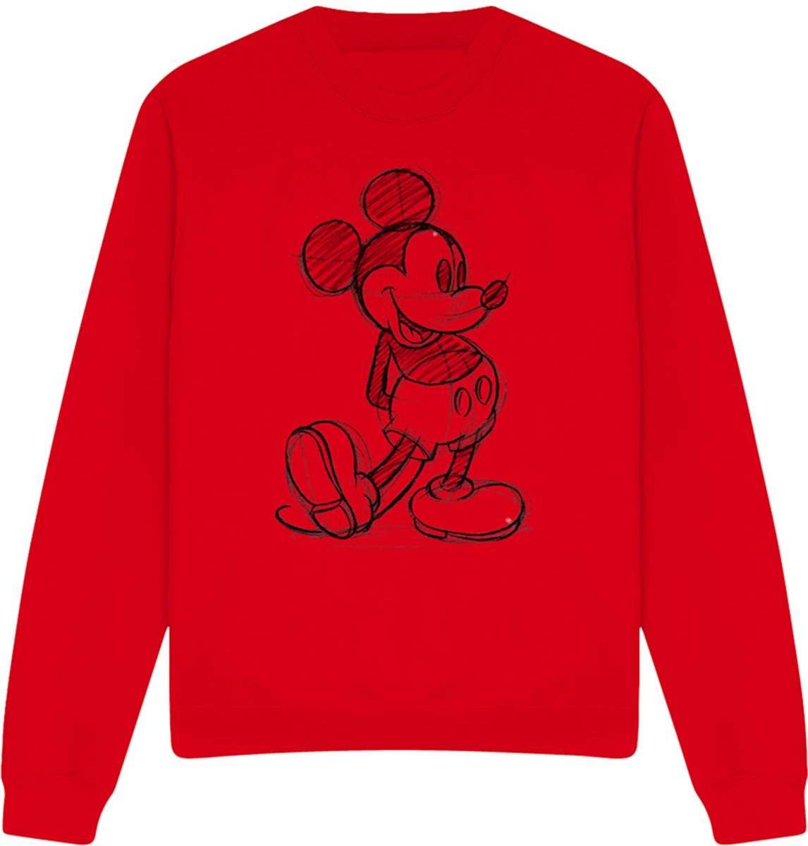Disney Mickey Sketch sweatshirt - Rood - S