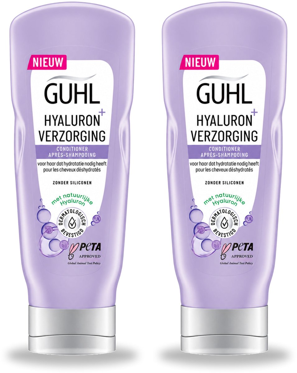 2 x Guhl - Conditioner - Hyaluron+ Verzorging - 200 ml - Voordeelverpakking - 2 stuks