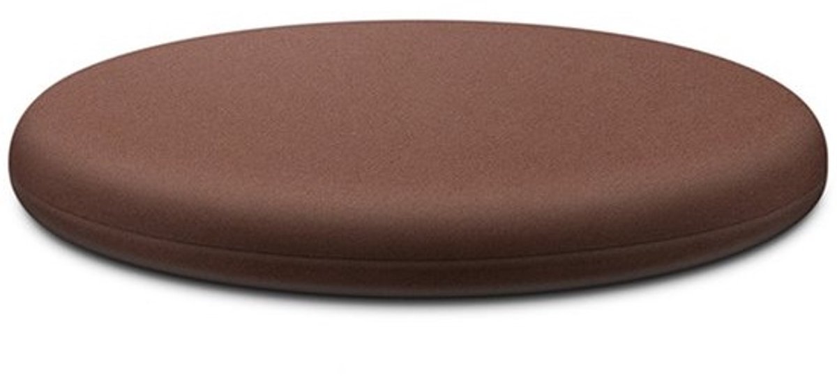 set stoelkussens - ronde zitkussens - comfortabel zitten - vulling van traagschuim - 35 cm diameter - bruin