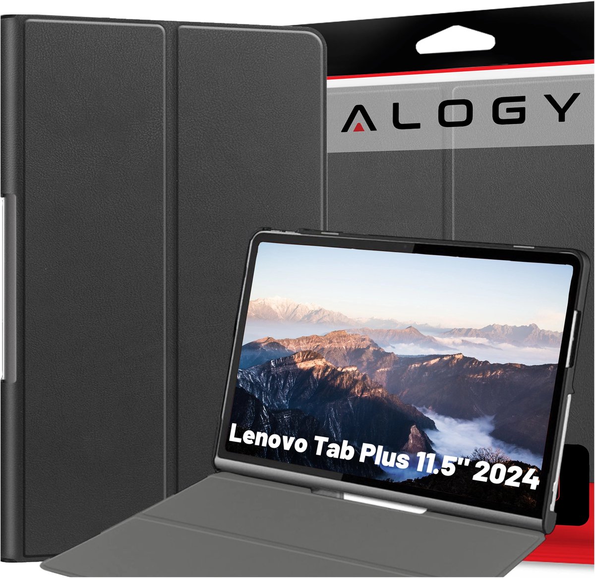 Alogy - Tablethoes Book Cover Case - Lenovo Tab Plus 11,5 - Zwart